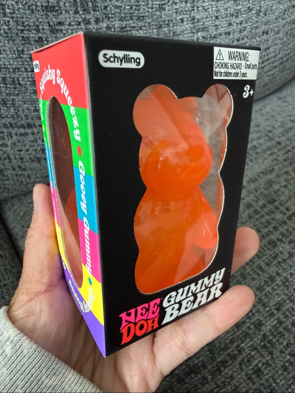 BNIB NeeDoh Gummy Bear, Orange